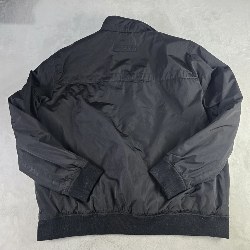 Tommy Hilfiger Quilted Black Jacket Full Zip Sz 2XL